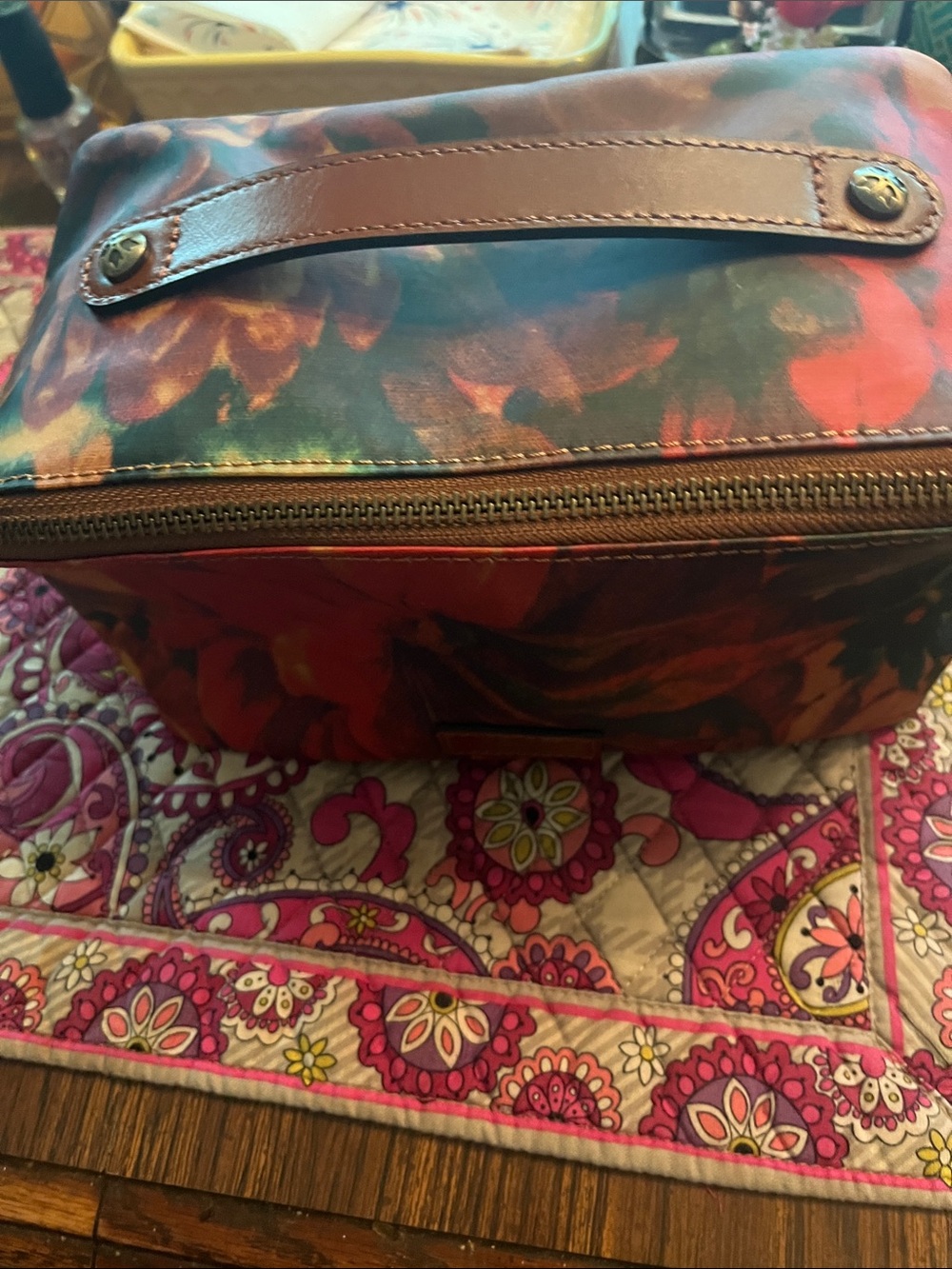 Travel makeup case by Patricia Nash brand new comes w dust bag too